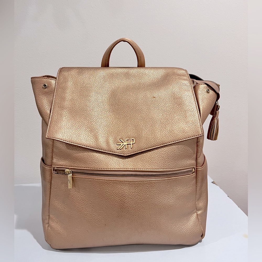 Freshly Picked rose gold diaper bag